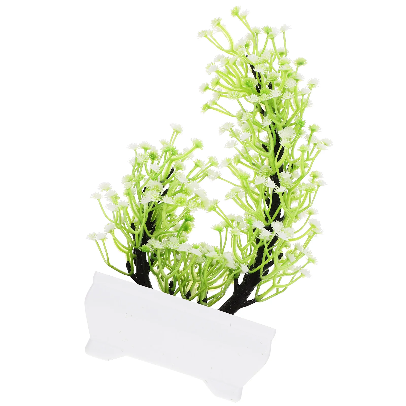 

Artificial Potted Plant Flower Bonsai Green Ornaments Fake Plants Decorative Lifelike