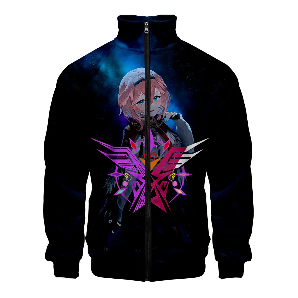 

Толстовка Takane ему с 3D принтом, воротником-стойкой, куртка на молнии, пальто для мужчин и женщин, толстовка в стиле Харадзюку, куртка с длинным рукавом, одежда