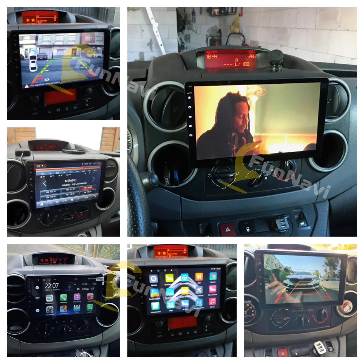 2-диновое Android-стерео для автомобиля Citroen Berlingo B9 2008-2018 WIFI GPS-навигация Мультимедийный плеер Head Unit Autoradio on.