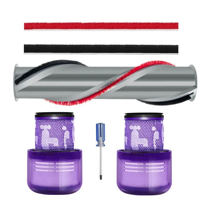 

Replacement Parts Kit For Dyson V11 Cordless Vacuum Cleaner Roller Brush Soft Plush Strips Washable Hepa Post-Filter