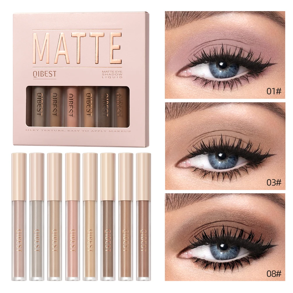 

8Colors Liquid Eyeshadow Contouring Stick Waterproof Lasting Nude Eye Shadow Set Blush Contour Matte Makeup Shadow Pen