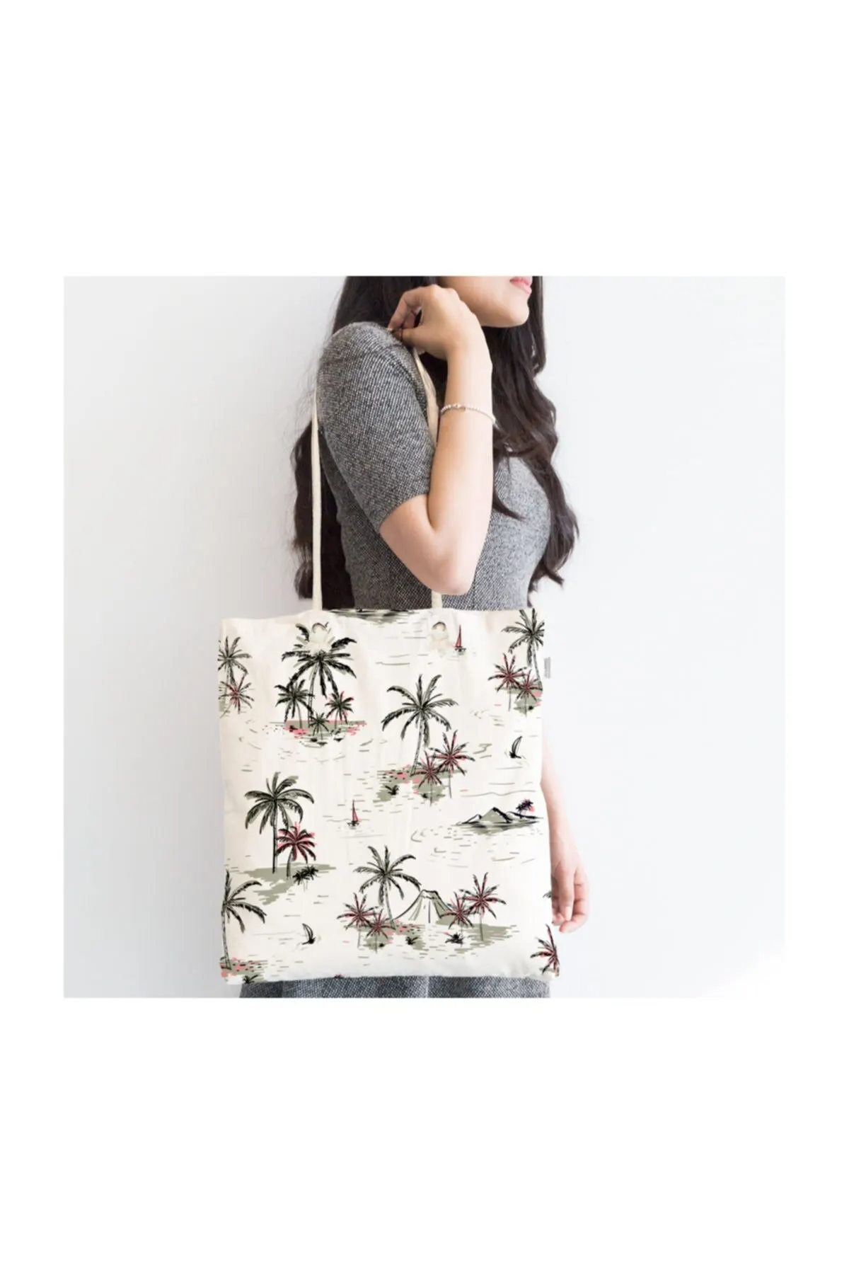 

Женская пляжная сумка-тоут на молнии с цифровым принтом