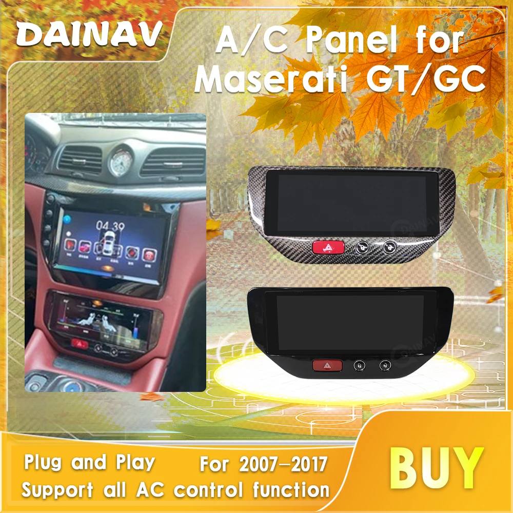 Digital AirCon A/C Panel for Maserati GT/GC GranTurismo 2007-2017Air Conditioning Control Center Board plug and play