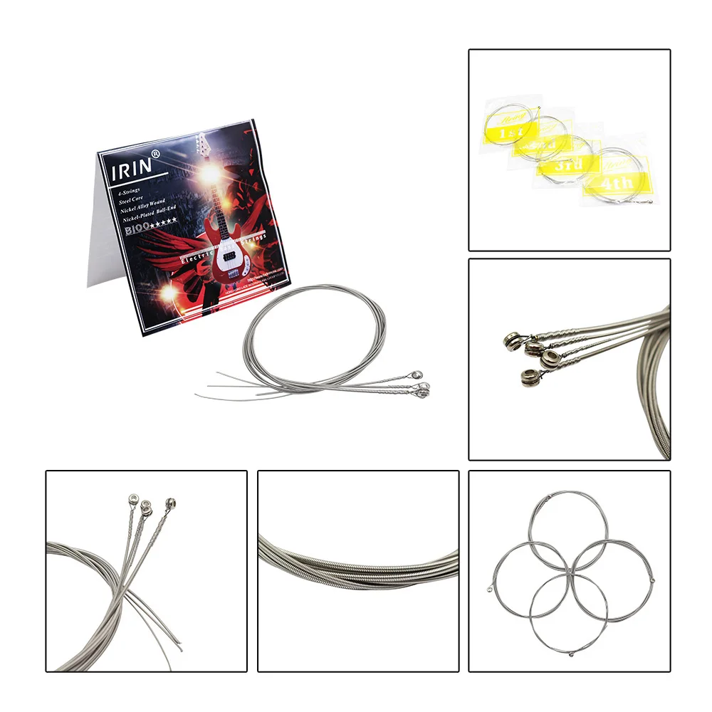 

1 Set Electric Bass Strings High Quality 4 Strings Nickel Plated Alloy Winding Strings Bass Guitar Replacement Parts