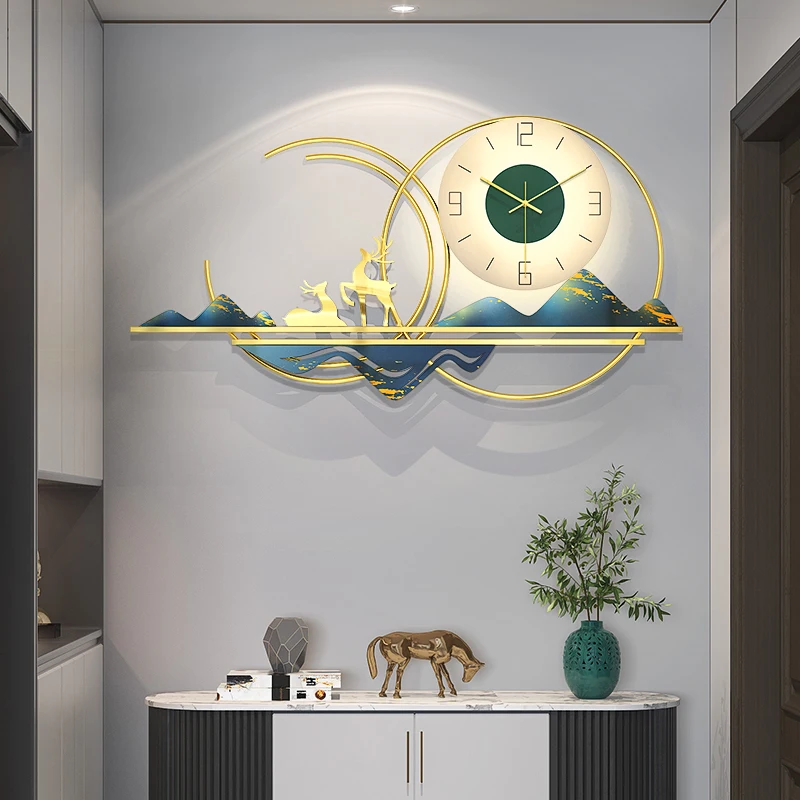 

Luminous Decorative Wall Clock Digital Hanging Luxury Giant Wall Clock Modern Design Room Decorations Wall Horloge Home Design