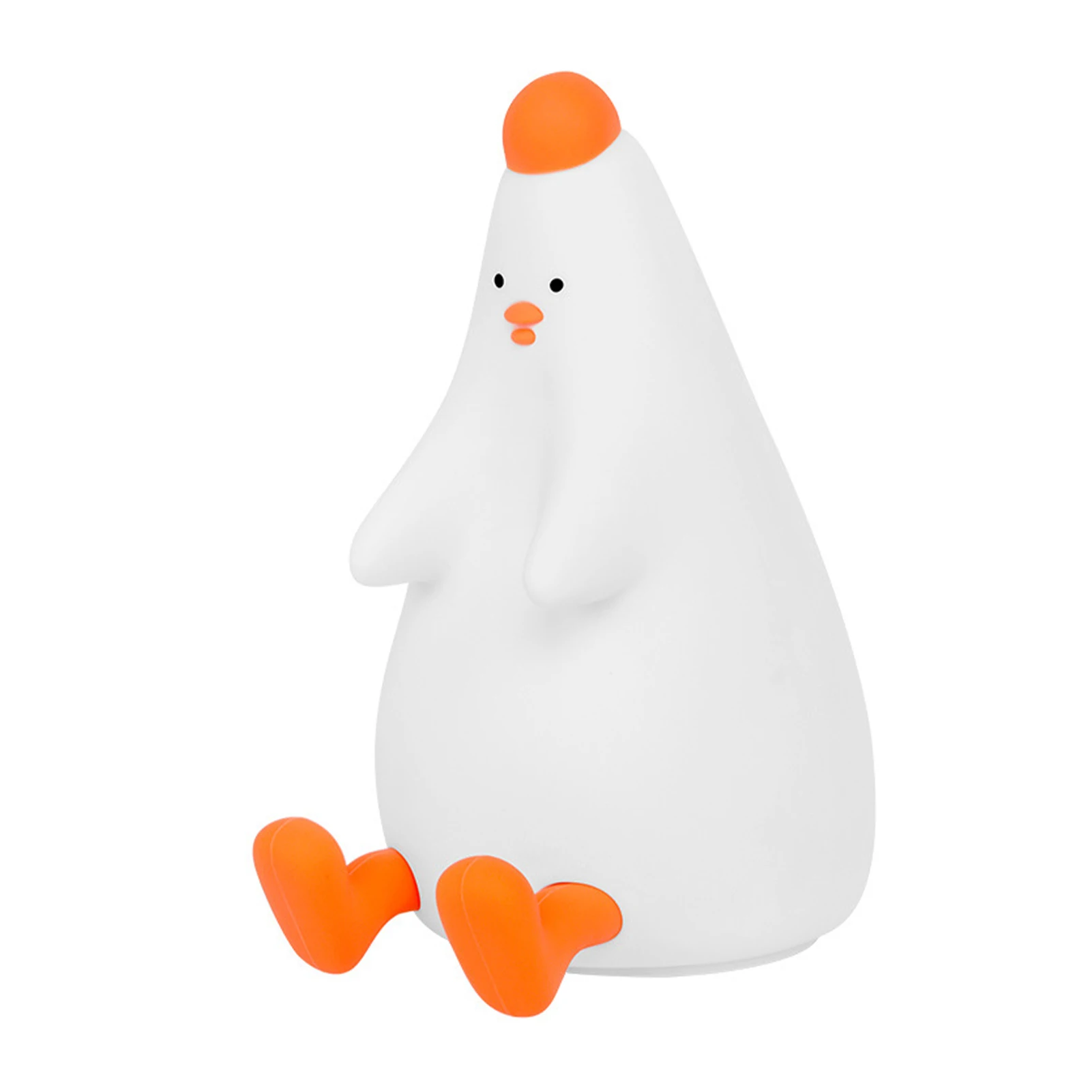 

Nursery For Kids Teens Baby Gift Birthday 7 Color Changing Chicken Night Light Boys Girls Children LED Portable USB Rechargeable