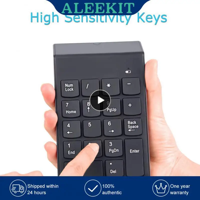 Мини-клавиатура RYRA беспроводная, 18 клавиш, 2,4 ГГц, 1-10 шт.