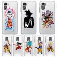dragon ball goku clear case for xiaomi redmi note 10 9 8 11 pro k40 10s 9s 9a 9c 9t 8t 7 10c silicone phone cover soft