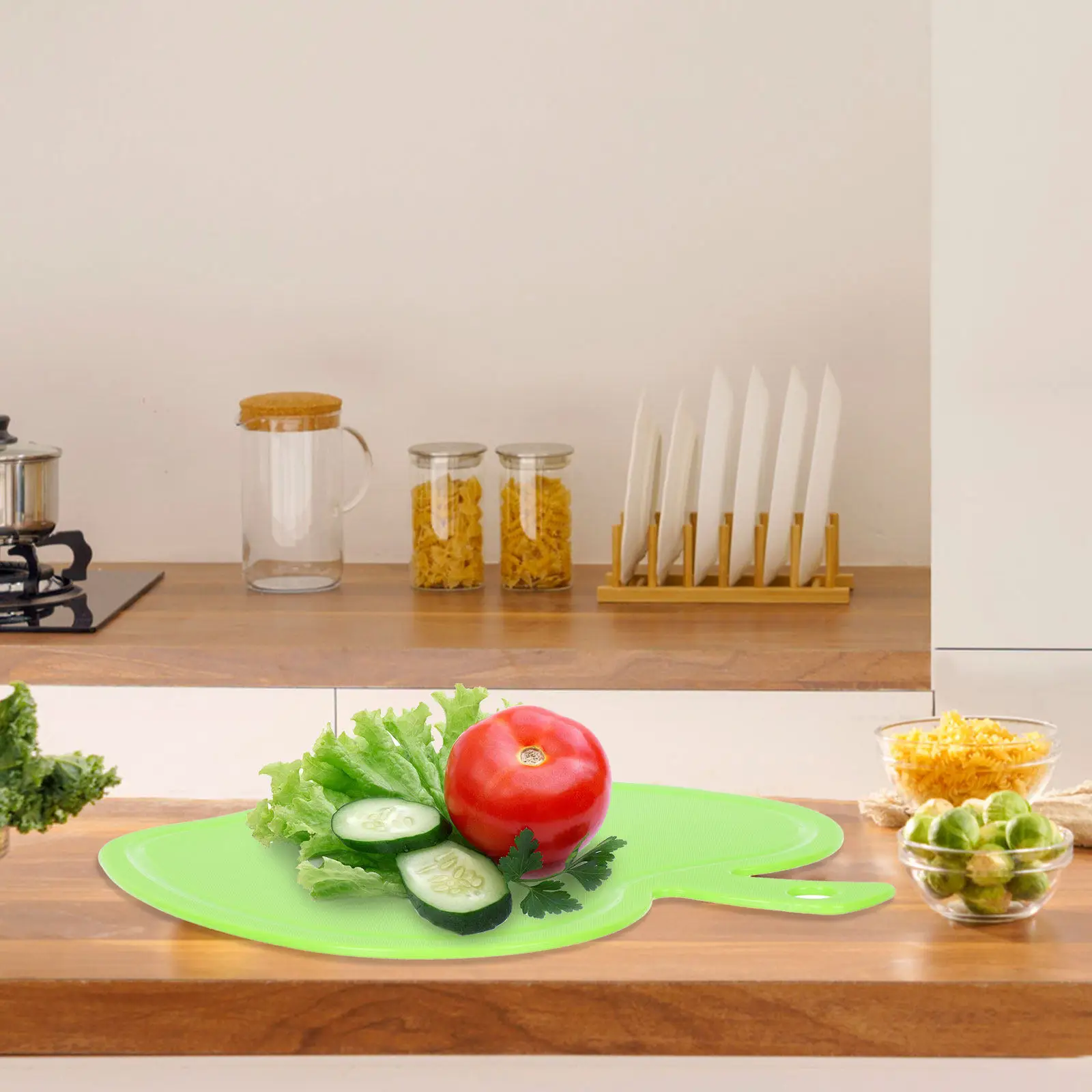 Фото Набор из 2 прочных пластиковых разделочных досок-ковриков для кухни, универсальный инструмент для нарезки мяса, фруктов, овощей, для легкой подготовки продуктов №3