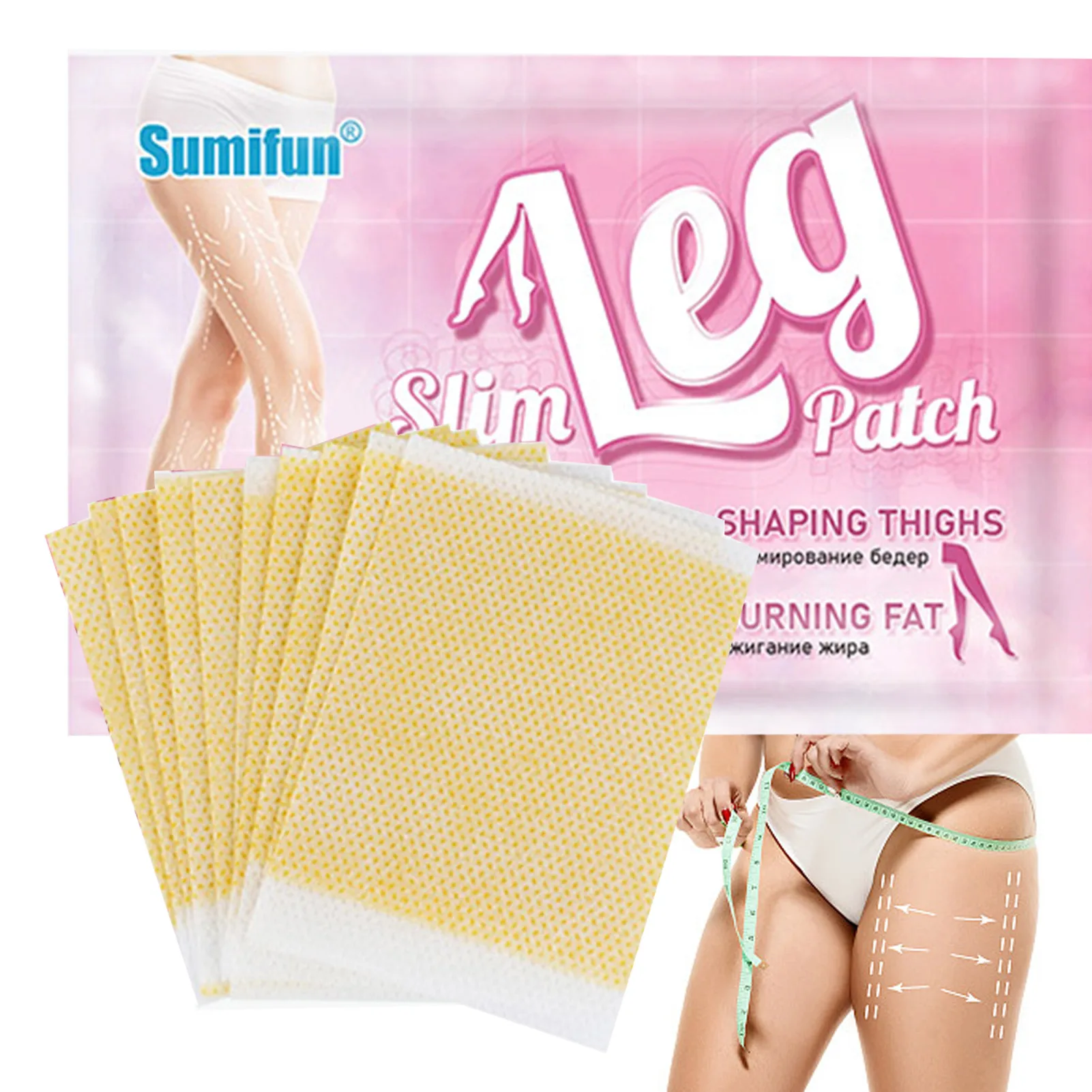 

Slimming Leg Patch 10Pcs Breathable Belly Patches Weight Loss Sticker For Women Men Thigh Anti-Cellulite & Burning Fat