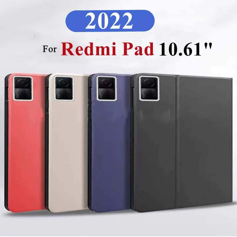 

Stand Case for Xiaomi Redmi Pad 10.61 Inch PU Leather Protective Cover For Xiaomi Redmi Pad 2022 Smart Cover Funda+film+pen