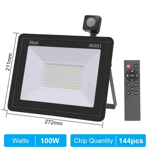 YEMEKE PIR датчик движения LED прожектор 10-100 Вт белый