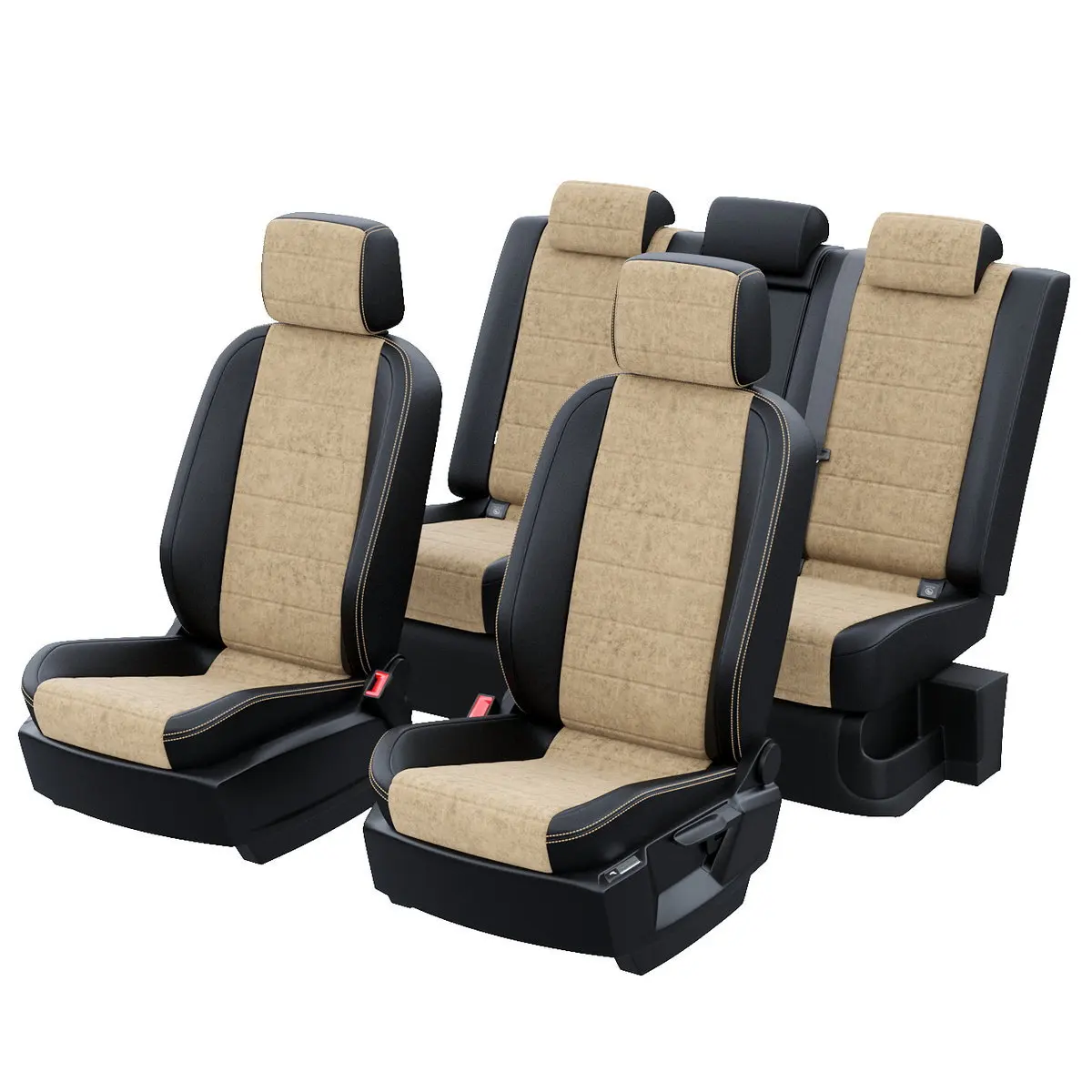 Чехлы на СангЙонг Актион Спорт 2006-2012 Алькантара