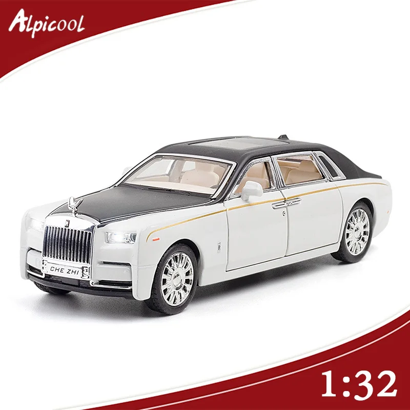 

Rolls Royce Phantom 1:32 Metal Luxury Car Model Simulation Acousto-optic Six Door Openable Children's Toy Boy Gift Collection