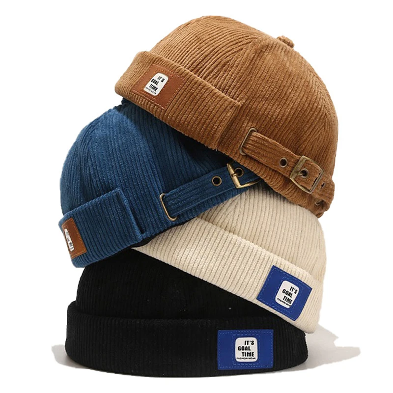 

Модные Винтажные облегающие шапки для мужчин и женщин, весенне-Осенняя шапка «владелец», уличная одежда, шапка в стиле хип-хоп без козырьков...