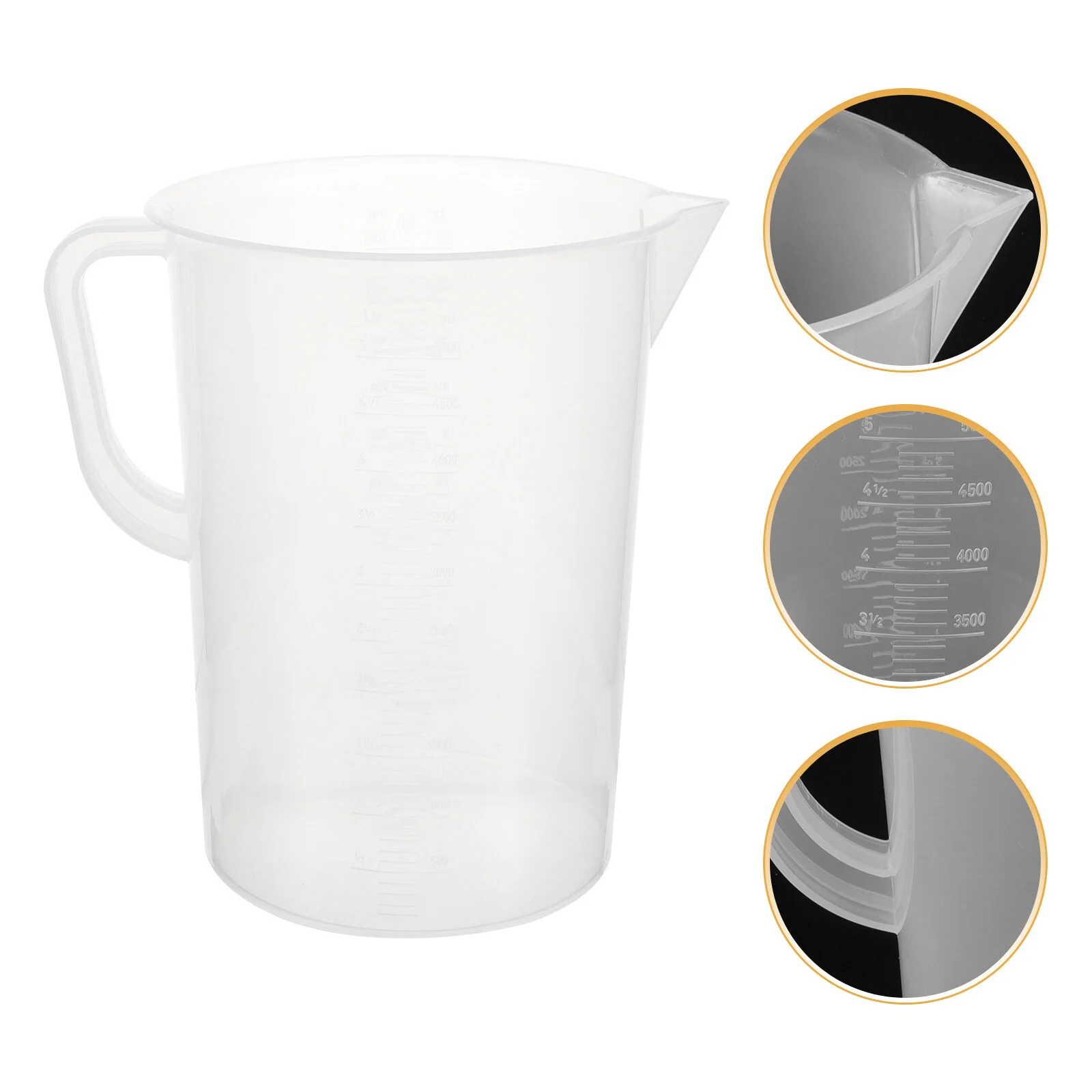 

Accessories Graduated Cup Portable Plastic Measuring Cups Fuel Oil Scale PH Clear Container Household