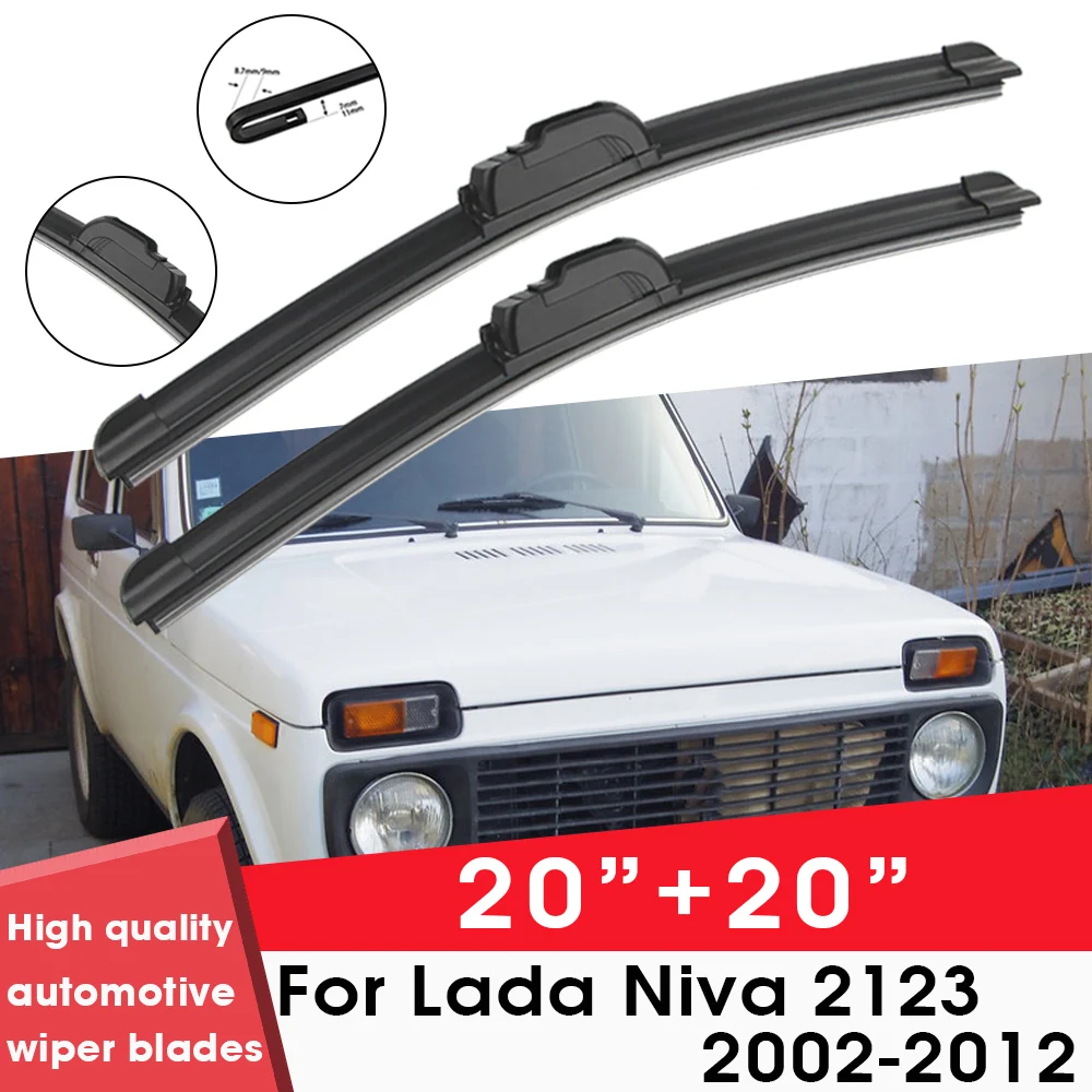 

BEMOST Car Wiper Blades Front Window Windshield Rubber Refill Wiper For Lada Niva 2123 2002-2012 20"+20" Car Accessories