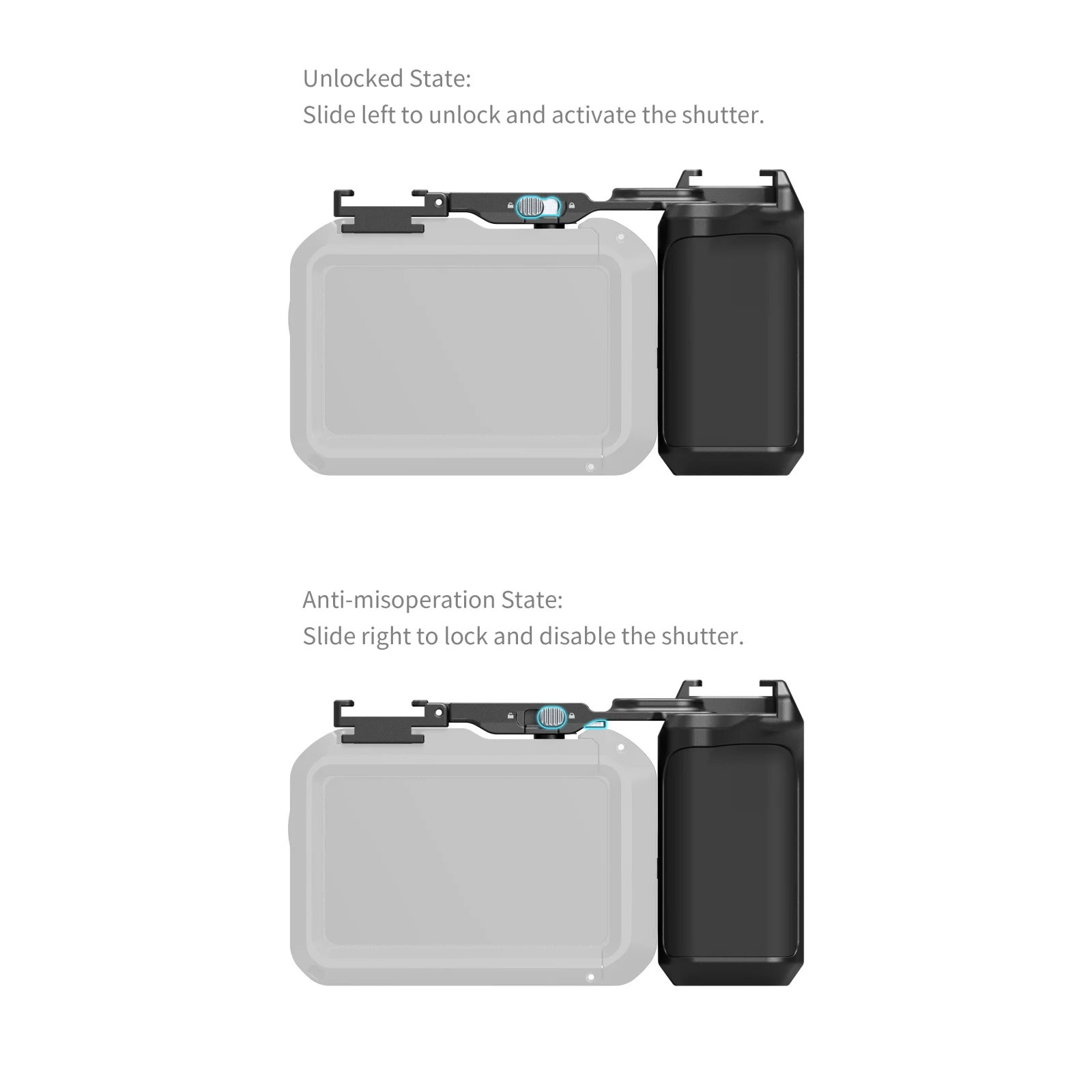 Фото Рукоятка SmallRig для кейджей SmallRig 5888 / 5887 для DJI Osmo Action 6 с ремешком на запястье и адаптером Cold Shoe, комплект для фотосъемки 6259 №5