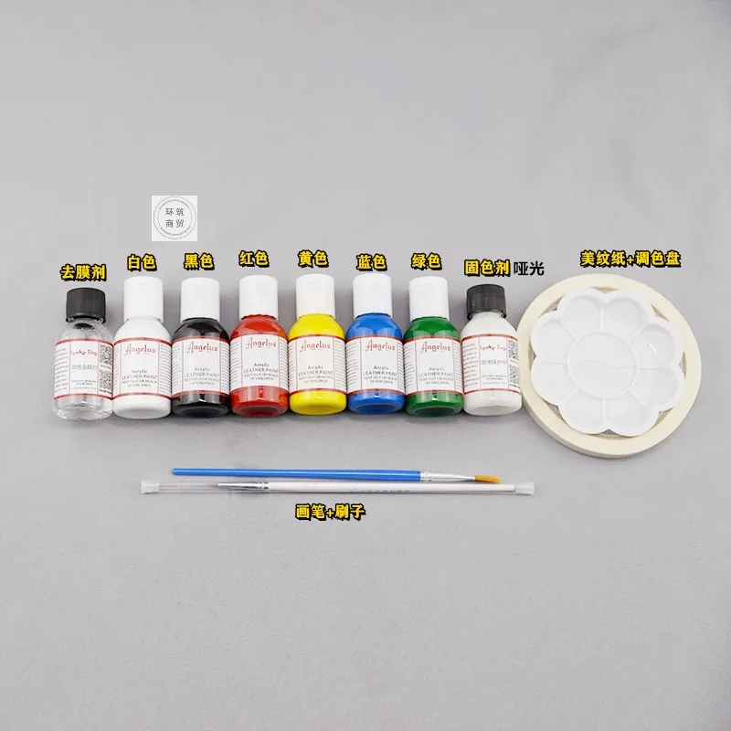 

Guaranteed genuine Angelus paint set sneakers custom nikeaj1 graffiti paint multicolor shoes on color changing leather bag 28ml