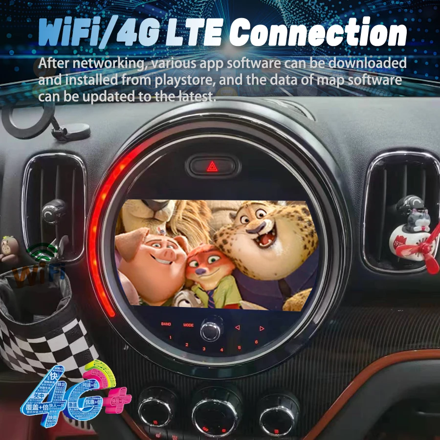 9-дюймовый двойной системный экран Android для BMW Mini Cooper Countryman F60 автомобильный