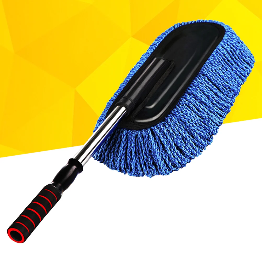 

Super Car Cleaning Supplies Microfiber Duster Interior Cleaner with Long Retractable Handle to Trap Dust and Pollen for Car