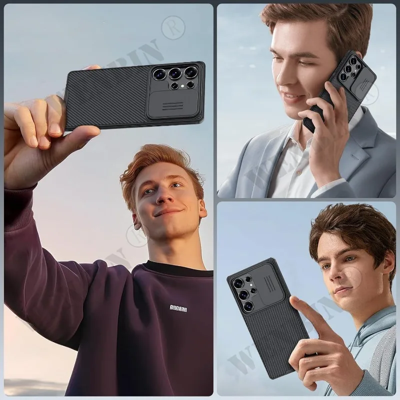 Чехол для Samsung S25 S24 S23 Ultra Plus CamShield Pro магнитный слайд-камера задняя крышка защитная