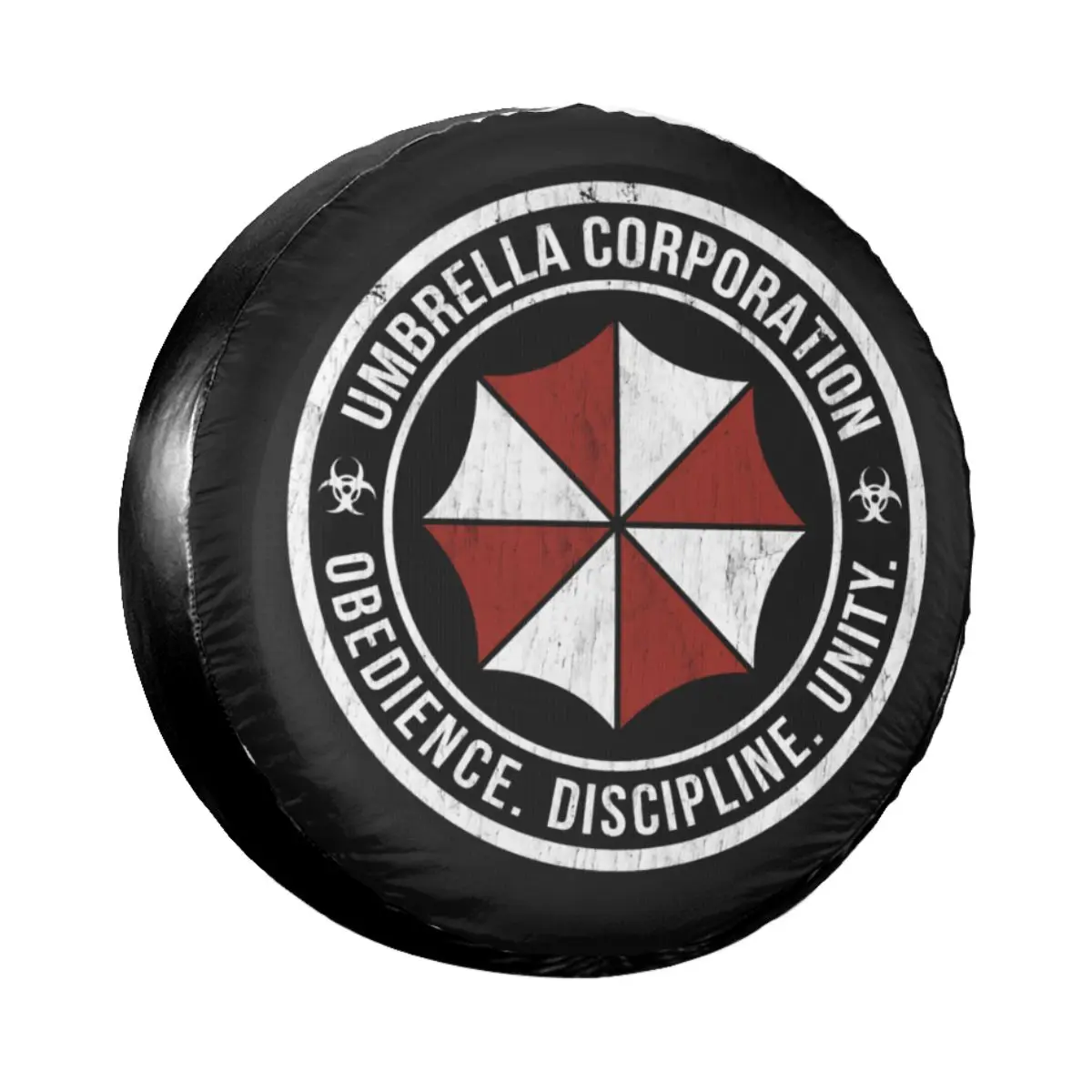 

Grunge Umbrella Corporation Spare Tire Cover Case Bag Pouch Video Game Wheel Covers for Jeep Mitsubishi Pajero 14" 15" 16" 17"