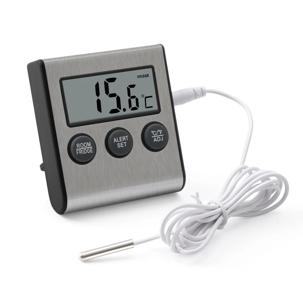 

Digital Refrigerator Thermometer High And Low Temperature Alarm Home Kitchen Refrigerator Electronic Thermometer Kitchen Tool