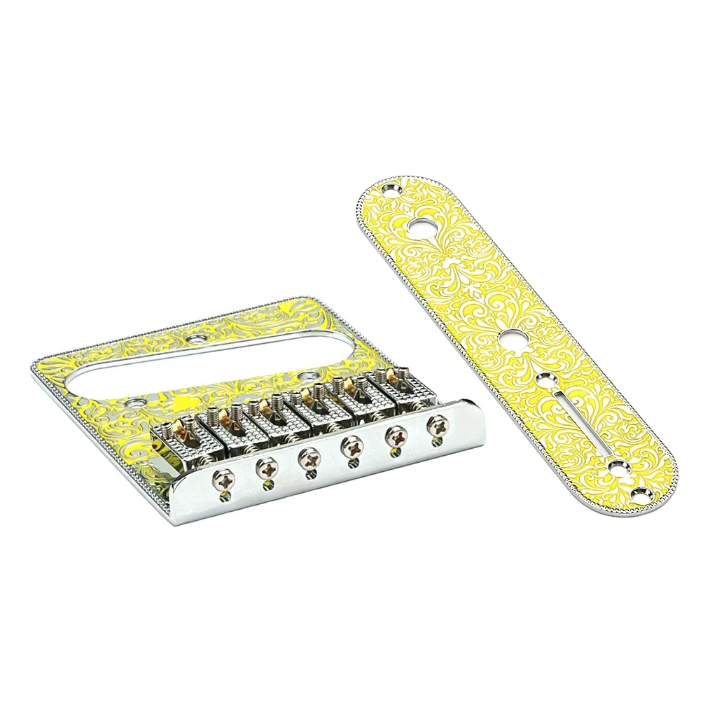 Набор из 6-струнного гитарного моста с роликовым седлом и контрольной пластиной