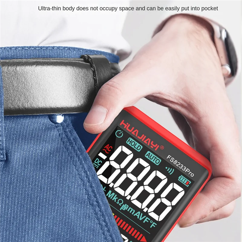 

FS8233Pro Smart Digital Multimeter Touch Screen Multimetro Transistor 9999 Counts True RMSAuto Range DC/AC 10A Meter