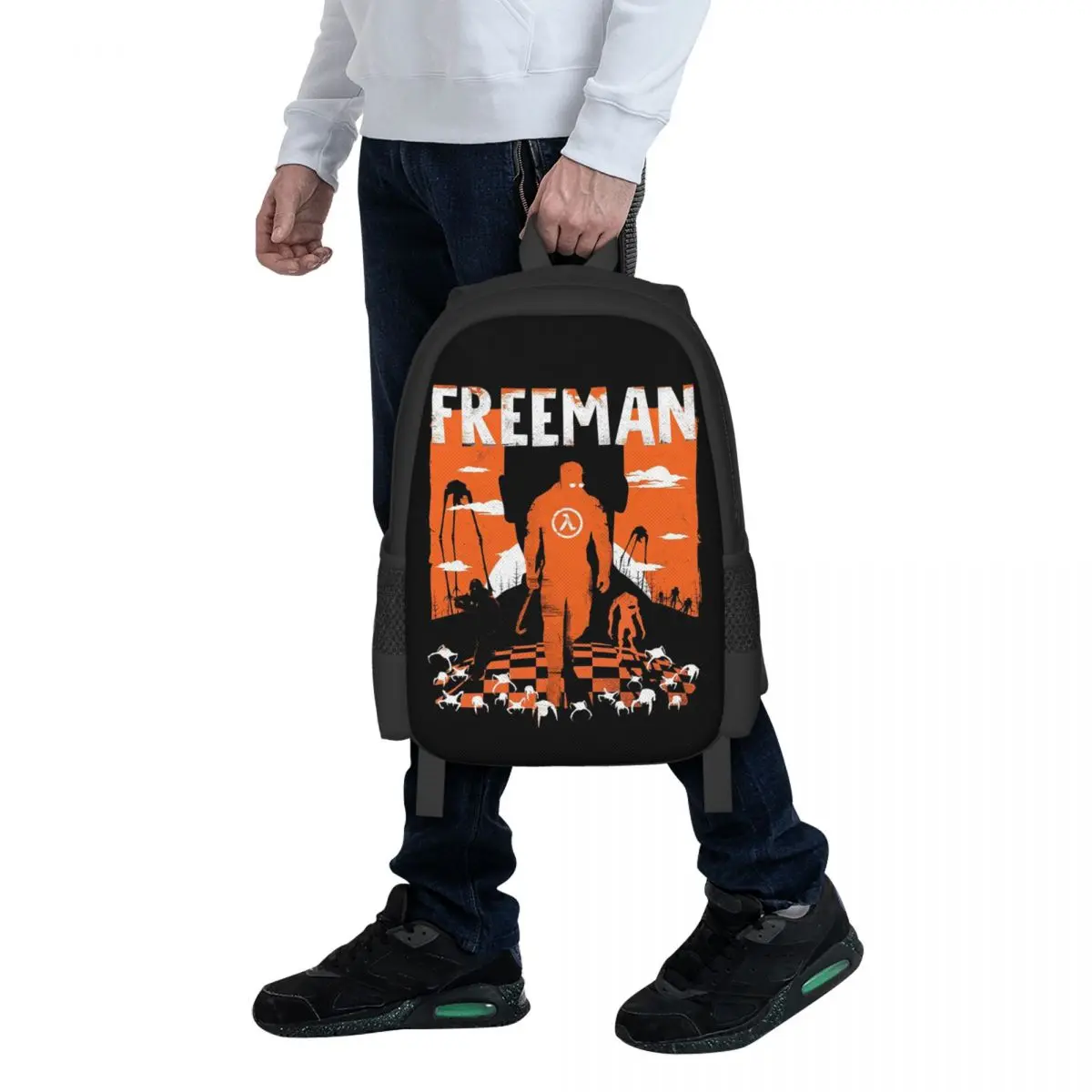 Рюкзак The Freeman - Half Life, горячая распродажа, вместительный рюкзак для детей, школьная сумка, сумки через плечо для мужчин и женщин (art.: 3920da9efaa16) - 3920da9efaa16