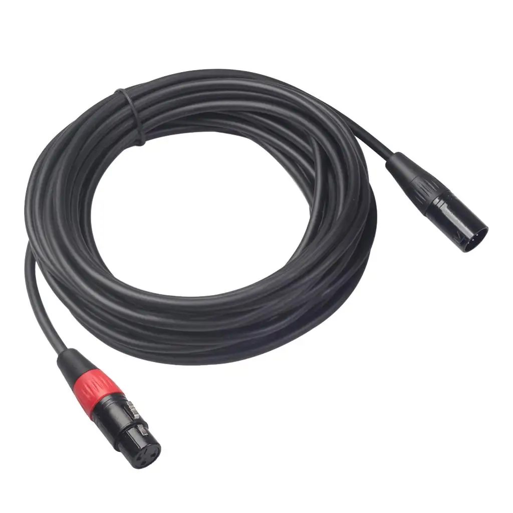

XLR 3 Female to 5 Male Cable for Microphone Stereo Loudspeaker Line 15 Meter