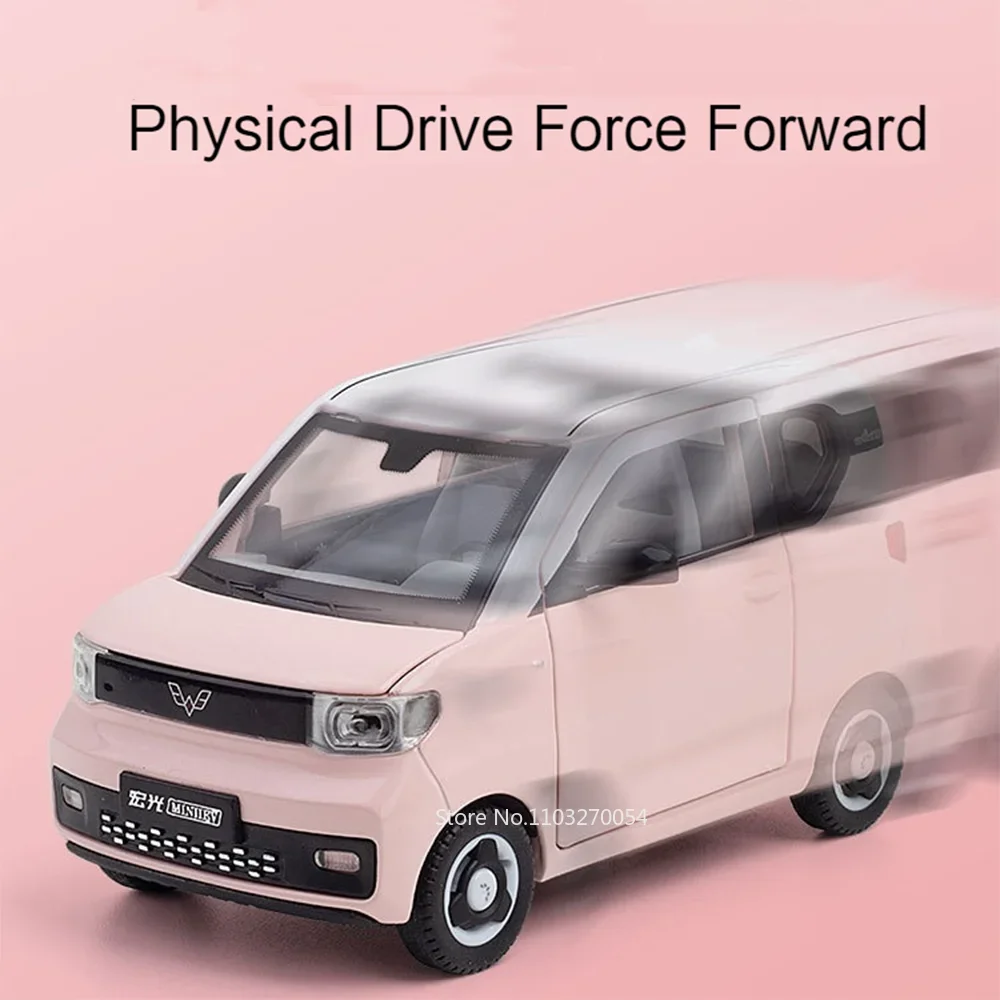 Модель мини-электромобиля Wuling Hong Guang 1/24 игрушки литая автомобиль из сплава