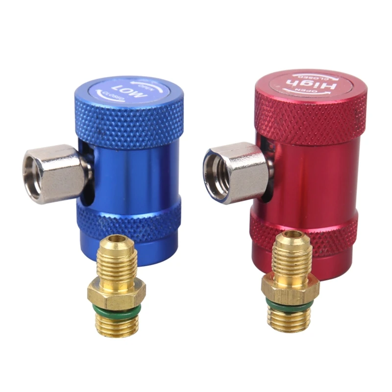 

Adapter R134A Auto Air Conditioning Quick Coupler Connector for w/ 1/4'' Male Fl