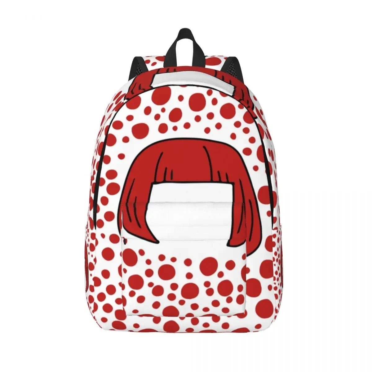 

Индивидуальный холщовый рюкзак Yayoi Kusama с тыквой для мужчин и женщин, модная сумка для книг для школы и колледжа, эстетические сумки в горошек