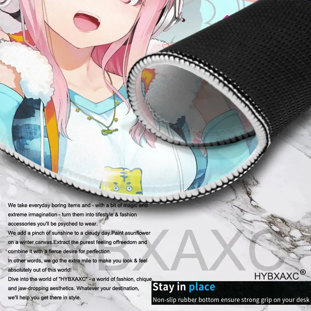 Милый коврик для мыши Super Sonico 40X45, квадратный, для компьютера, офиса, игр, резиновый, противоскользящий, маленький настольный коврик (art.: 3920dca42635a) - 3920dca42635a