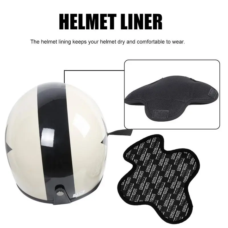 

Motorcycle Helmet Insert Liner Cap Cushion Pad Quick-Drying Breathable Sweat Wicking Anti-Fog Lining Pad For Motorcycle Bike