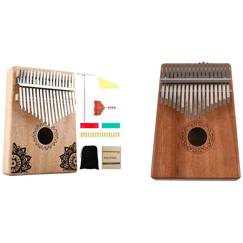 

17 Keys Kalimba Thumb Piano Finger Piano Musical Toys & 17 Key Kalimba African Solid Wood Thumb Finger Piano