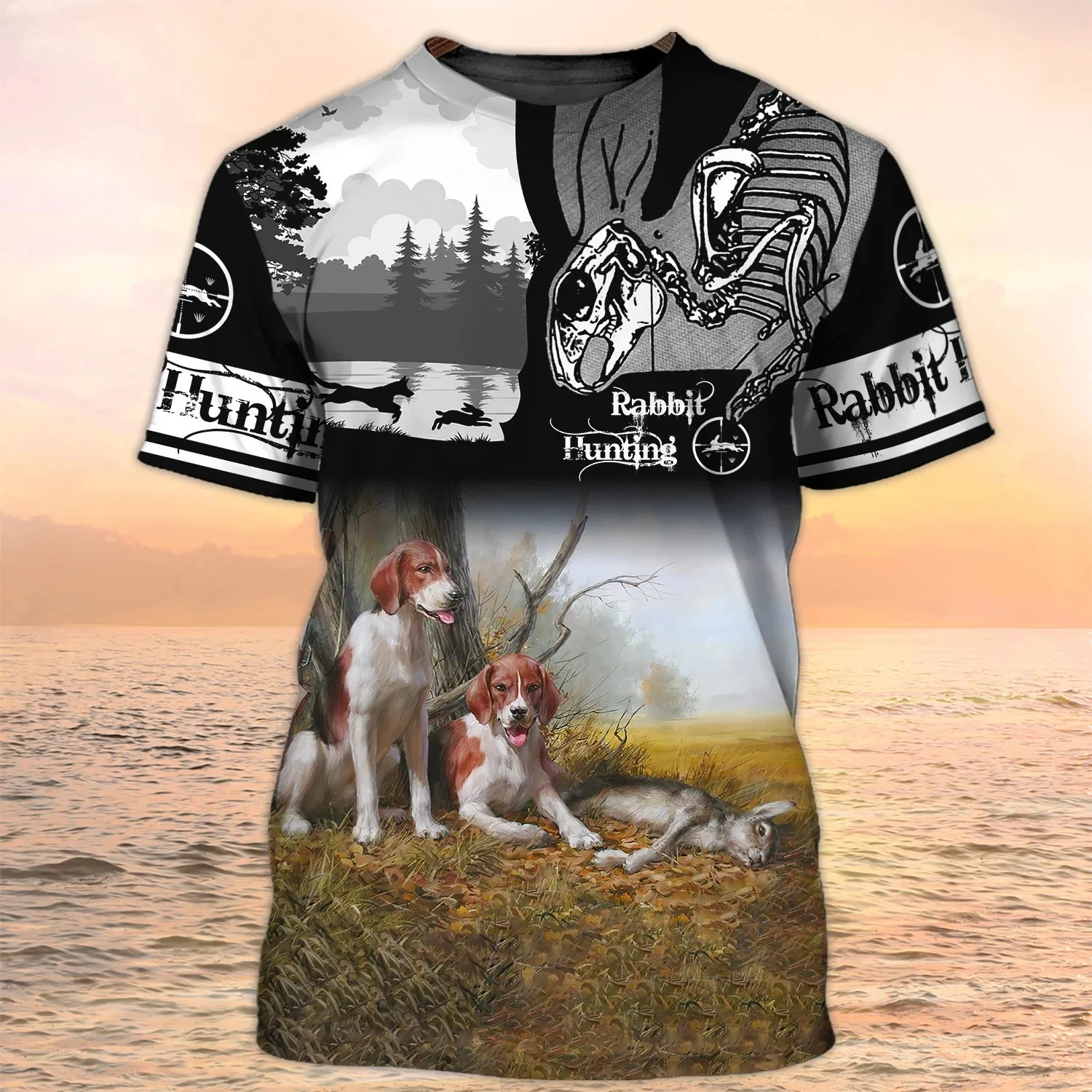 Фото Мужские футболки с рисунком Duck Hunting Dog, футболка с 3D животным принтом, мужская и женская футболка в стиле Харадзюку с короткими рукавами, уличная одежда большого размера, топ Y2k №2