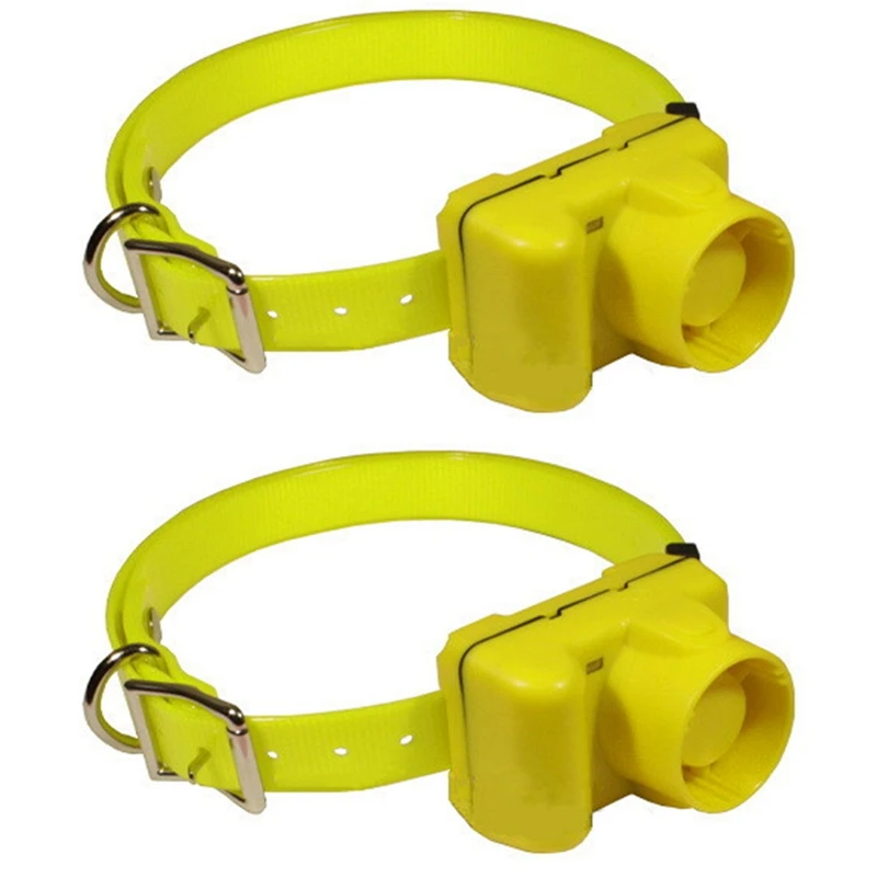 2X Dog Beeper Chargable Dog Training Collar Waterproof Dog Training Equipment Pet Electric Collar Beep Clicker EU Plug
