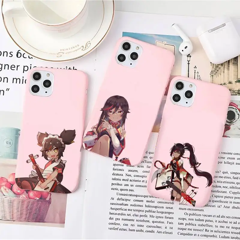 Xinyan Genshin ударопрочный игровой чехол для телефона ярких цветов для iPhone 14 11 12 13 mini pro X XS XR MAX Plus