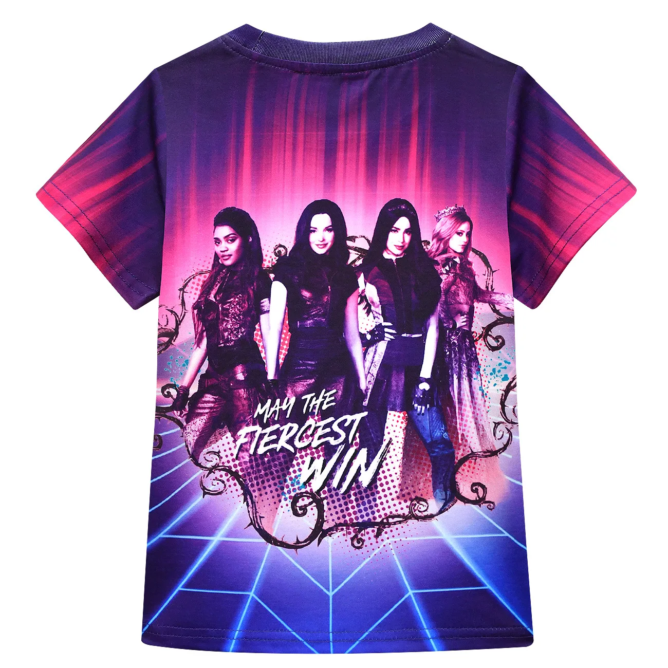 Футболка детская с коротким рукавом и круглым вырезом принтом