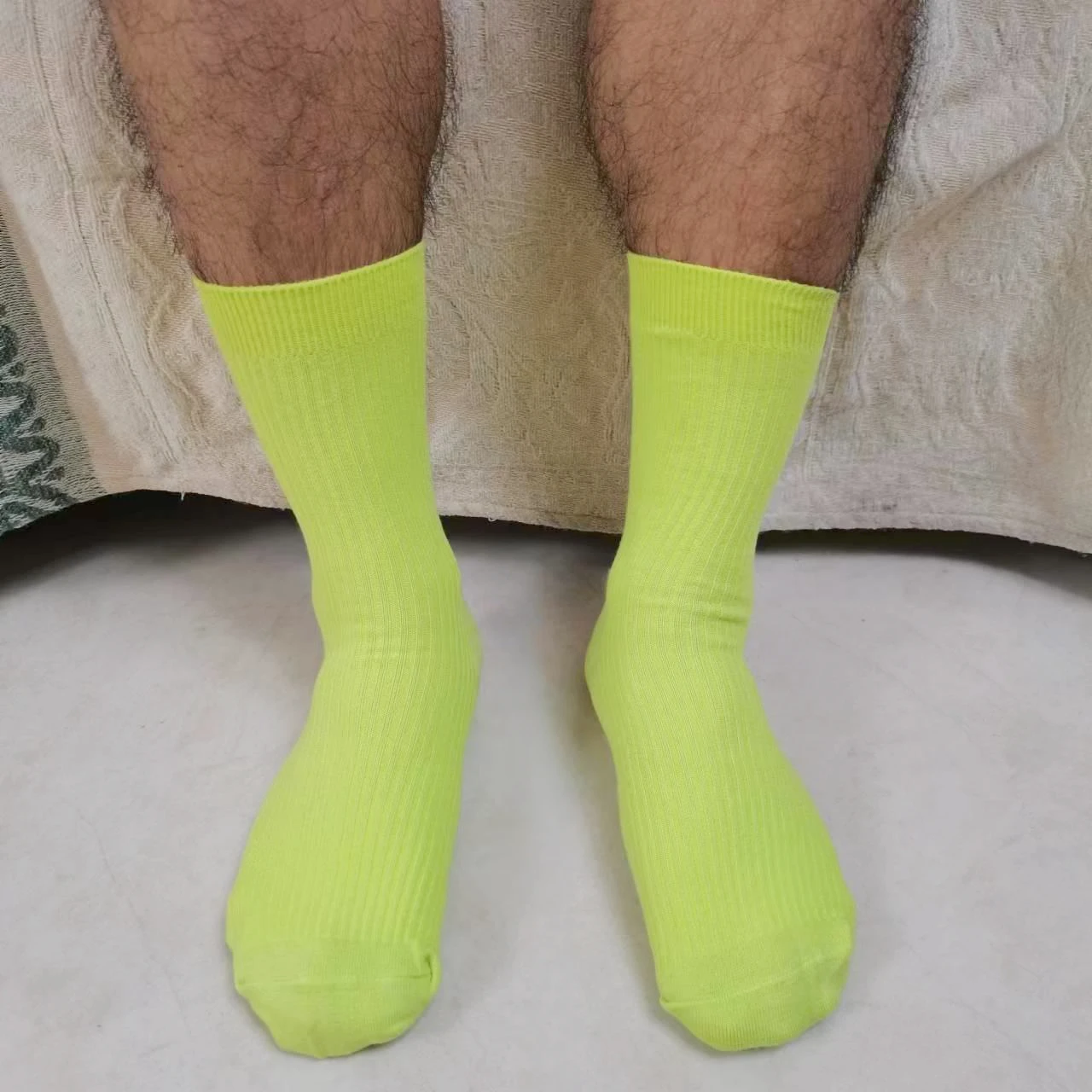 Носки мужские ярких цветов в стиле Харадзюку уличная одежда флуоресцентные