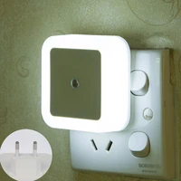mini led night lamp with light dusk to dawn sensor home decor for bedroom hallway stairs corridor indoor euus plug abs 110v 220