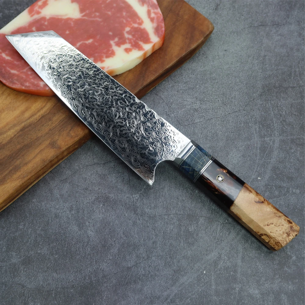 Special kitchen chopper VG10 Damascus steel 7.5 inch chef's knife steak cutter slicer utility | Дом и сад