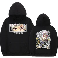 anime demon slayer eyes printing hoodies man loose streetwear mens uzui tengen sportswear men women hip hop harajuku sweatshirt
