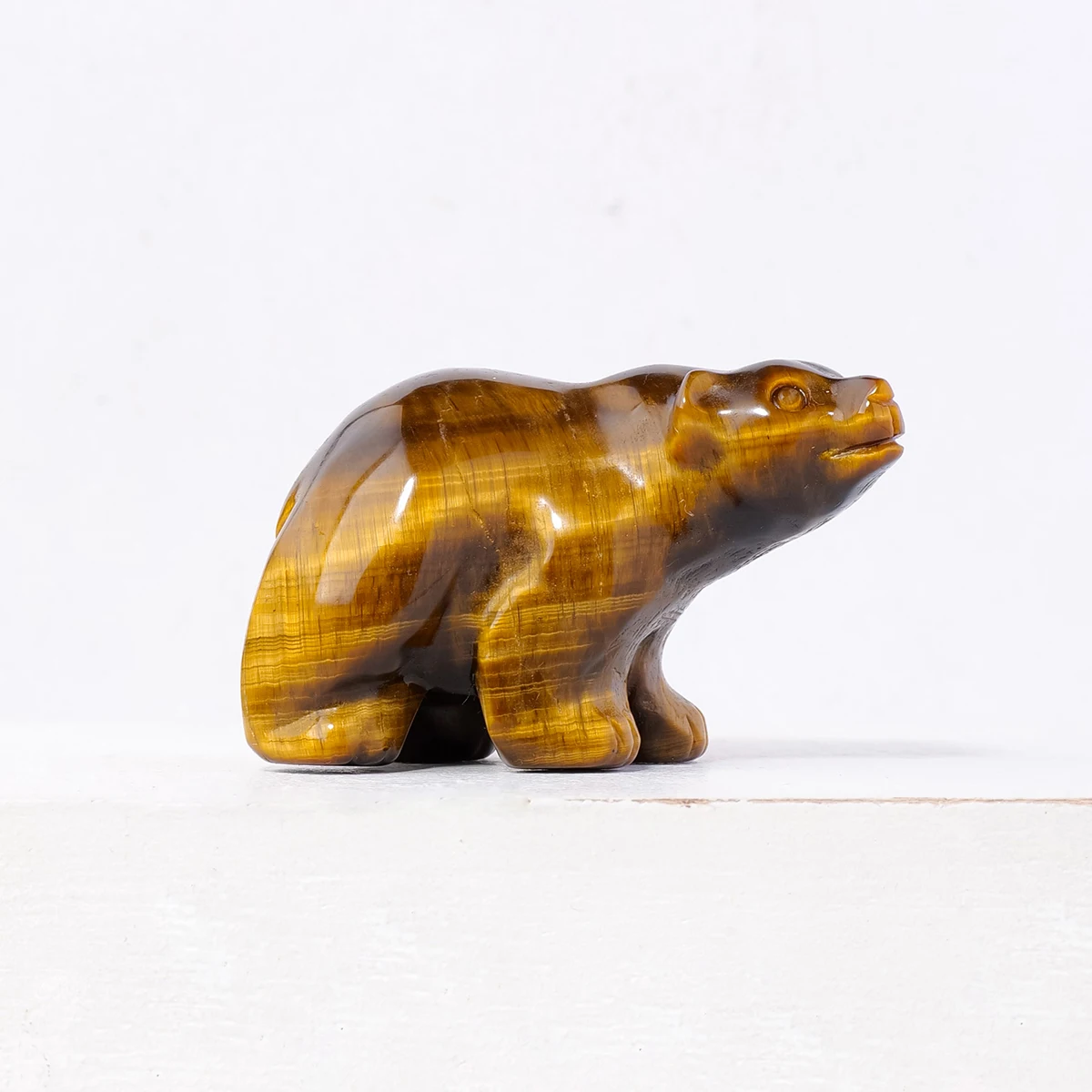 

1 Шт., Натуральный Аметист, Резной Медведь, Статуя Рейки, Целебный Кристалл, Фигурка Животного, Украшение Для Дома, Фэн-шуй