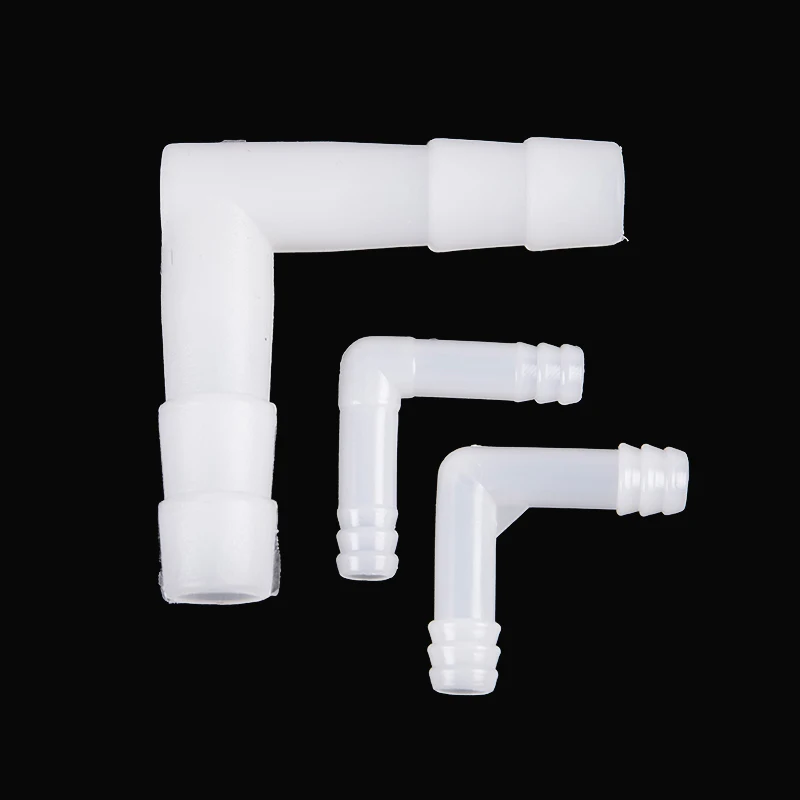 

5pcs Garden Irrigation Water Pipe Connector 8mm 10mm 15mm PE Elbow Connector Watering Aquarium Tank Air Pump Hose Pagoda Joint