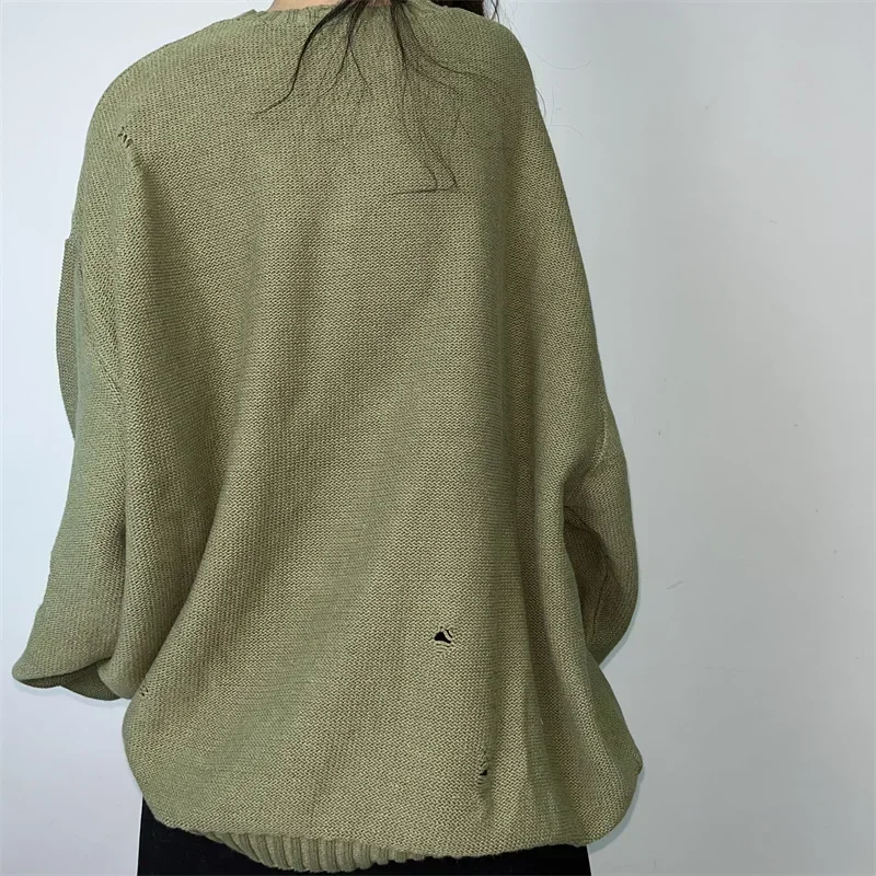 KAPITAL Hirata Hohiro свободный свитер с перекрестным принтом осень-зима вязаный модный