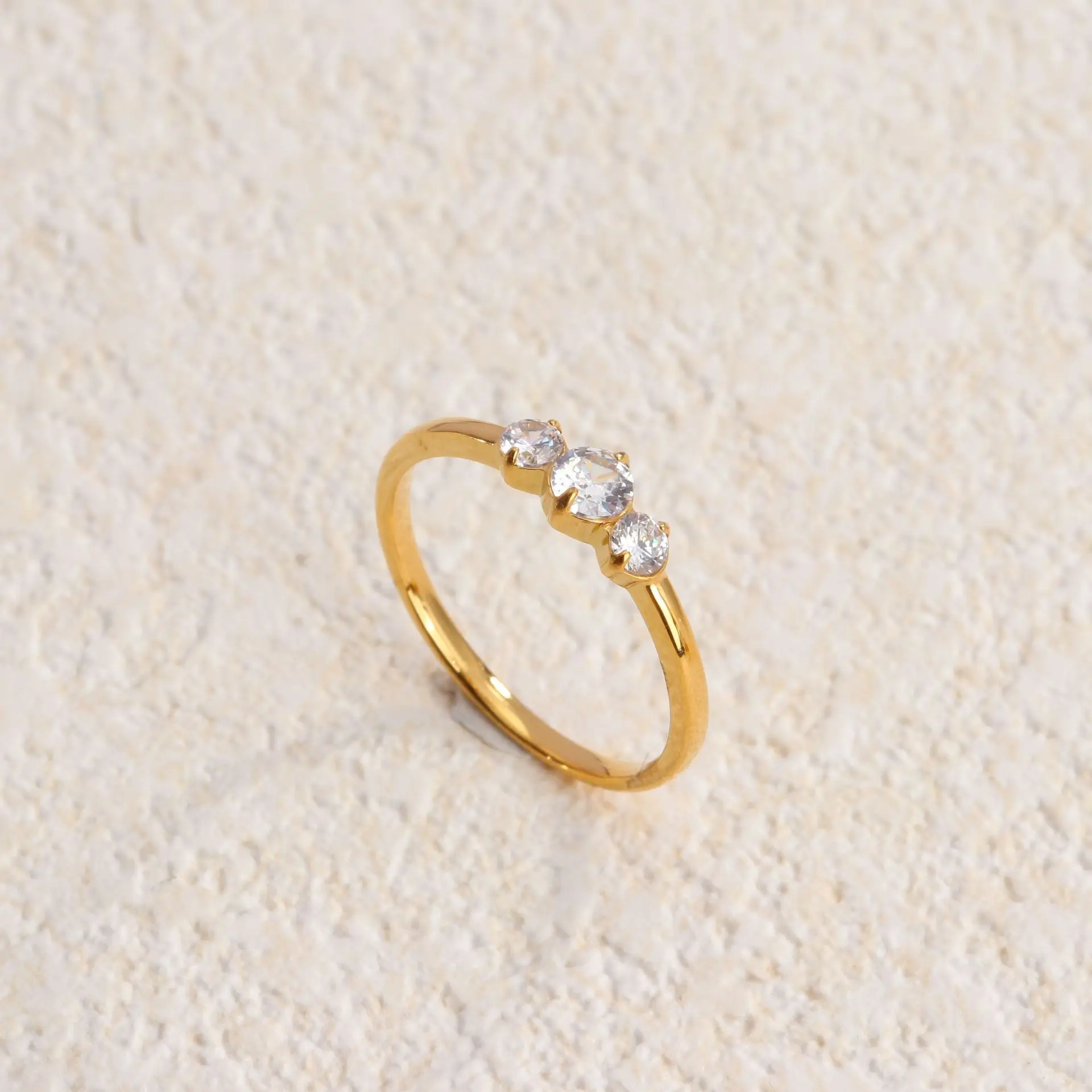 Модное большое позолоченное кольцо KITEAL 2024 размер 6 7 8 женское минималистичное из